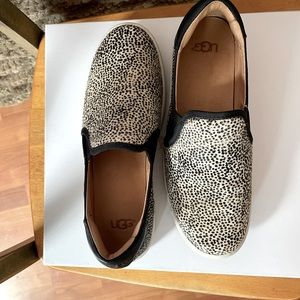 UGG spotted calf hair loafers